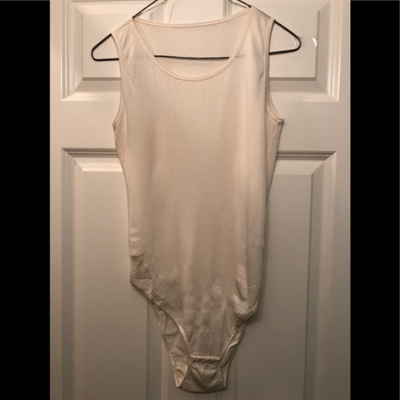 Bodysuit in Silk Stretch Jacquard NWOT - Picture 5 of 5